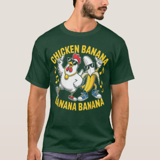 T-shirt Amateur de musique de banane de banane de banane d