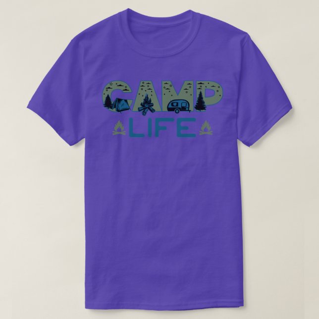T-shirt Amateur de nature aventure de Camp Life (Design devant)