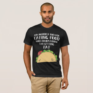 T-shirt Amateur de nourriture pour les passe-temps gourman