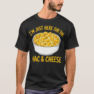 T-shirt Amateur de pâtes Macaroni JE Suis Juste Ici Pour L