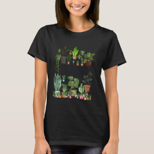 T-shirt Amateur de plantes en pot de jardinage Pot Head Ja