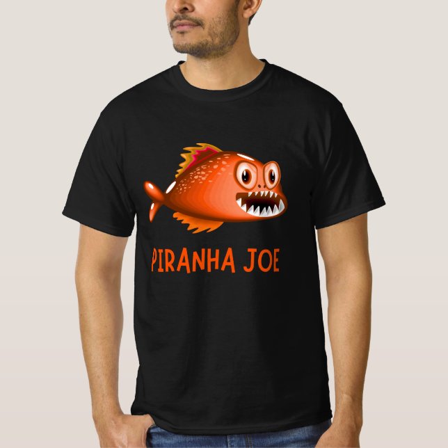 T-SHIRT AMATEUR DE POISSON PIRANHA (Devant)