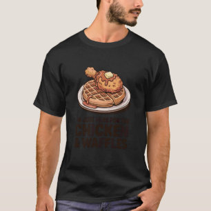 T-shirt Amateur de poulet et de gaufres drôle