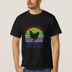 T-shirt Amateur de poulet Les poules sont carrément géni