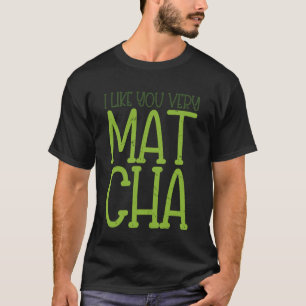 T-shirt Amateur de thé vert matcha ICES Matcha Latte manch