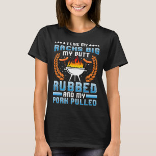 T-shirt Amateur de viande J'aime mes racks de porc effiloc