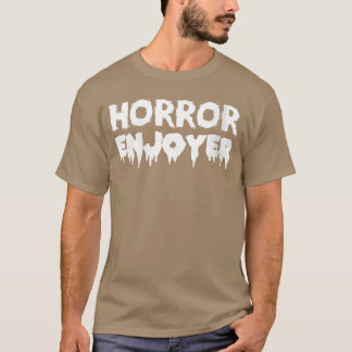 T-shirt Amateur d'horreur féminine Amateur de film d'horre