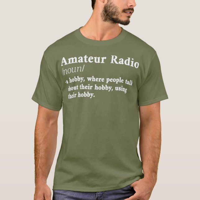 T-shirt Amateur Ham Radio Definition CB Radio Geek CW (Devant)