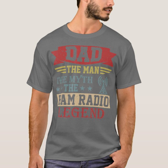 T-shirt Amateur Ham Radio Opérateur Chemise Cadeau Pour Pa (Devant)