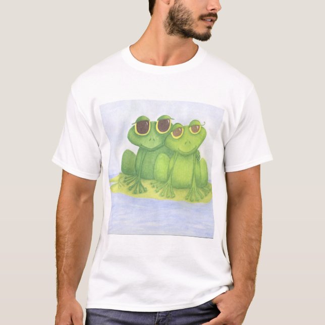 T-shirt Amateurs adorables de grenouilles (Devant)