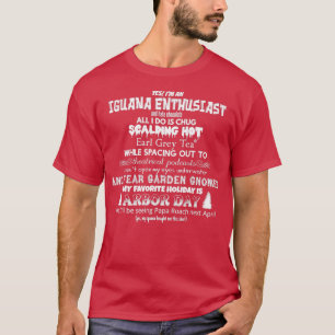 T-shirt Amateurs Ciblés D'Iguana Particulièrement Spécifiq
