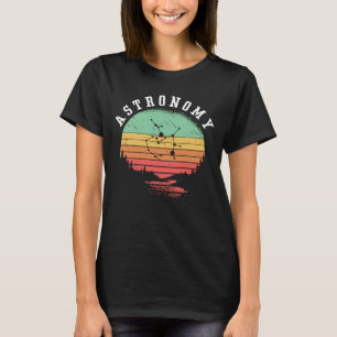 T-shirt Amateurs d'astronomie Stars de l'Espace Rétro Plan