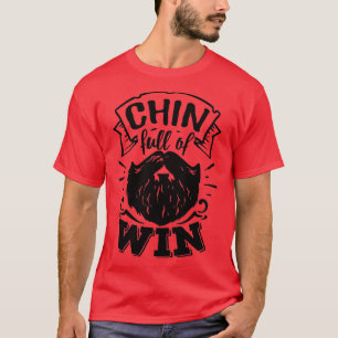 T-shirt Amateurs de barbe Cadeau Chin plein de victoire