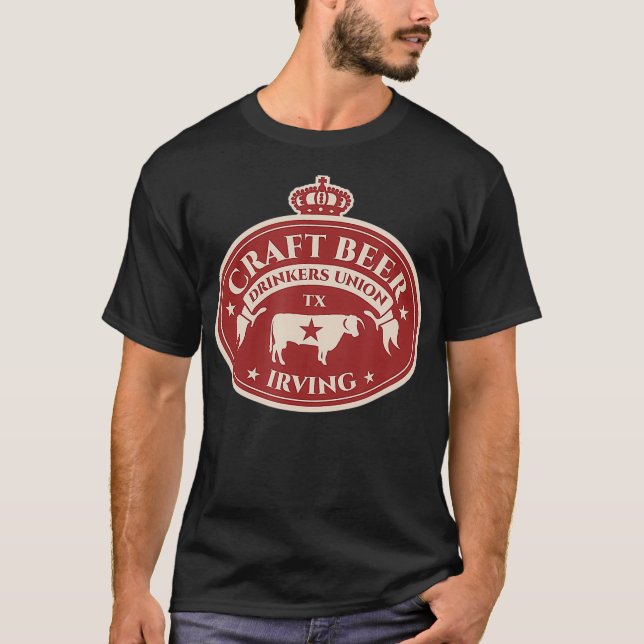 T-shirt Amateurs de bière artisanale - Irving Texas (Devant)