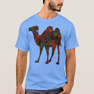 T-shirt Amateurs de chameaux Artistes vibrants Illustratio