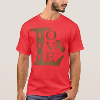 T-shirt Amateurs de cheval Passion Ride Gallop et fille de