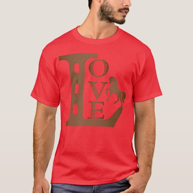 T-shirt Amateurs de cheval Passion Ride Gallop et fille de (Devant)