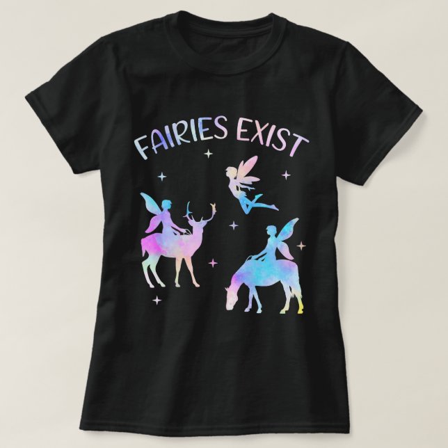 T-shirt Amateurs de fées dire elfe magique fée conte aquar (Design devant)