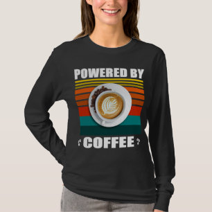 T-shirt Amateurs De Foodie Drôle Powered By Real Fresh Cof