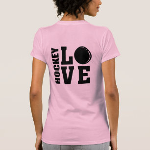 T-shirt Amateurs de hockey sur gazon, Bâtons de hockey tra