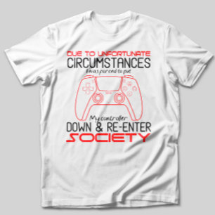 T-shirt Amateurs De Jeux Poser Mon Contrôleur Drôle Joueur