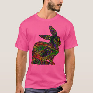 T-shirt Amateurs de lapin Artistes vibrants Illustration d