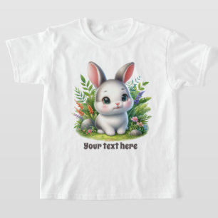 T-shirt Amateurs de lapin mignonette filles personnalisabl