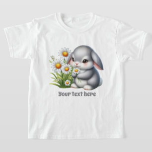 T-shirt Amateurs de lapin mignonette filles personnalisabl