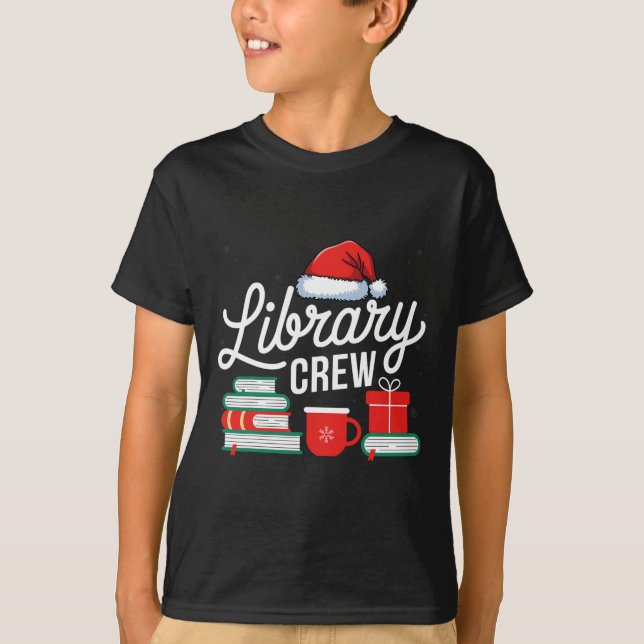 T-shirt Amateurs de livres de l'équipe de bibliothèque Lib (Devant)