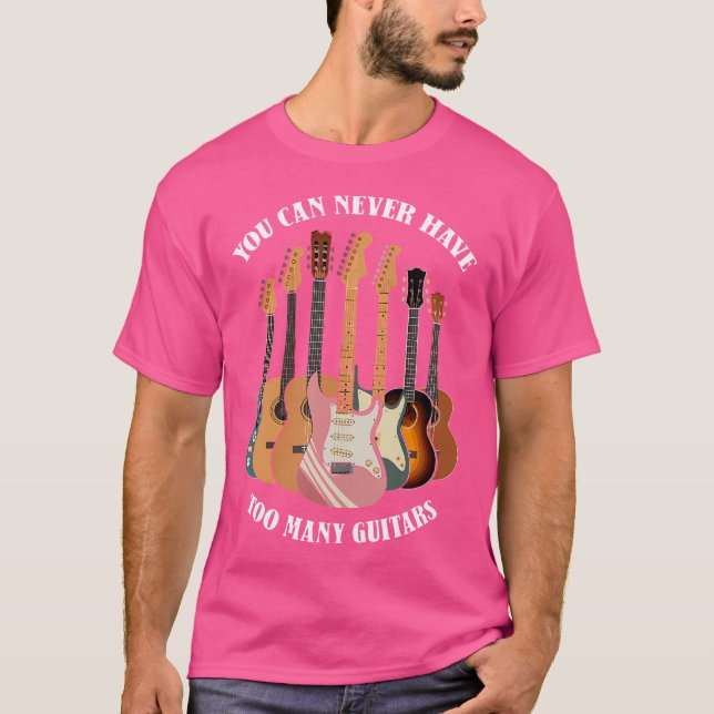 T-shirt Amateurs de musique de guitare électrique acoustiq (Devant)