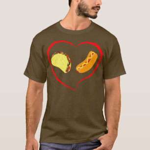 T-shirt Amateurs de nourriture Drôle cadeau I Love Hot Dog
