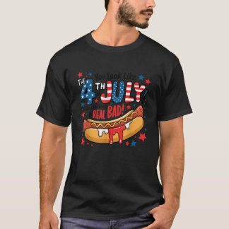 T-shirt Amateurs de nourriture Vous ressemblez 4 juillet p