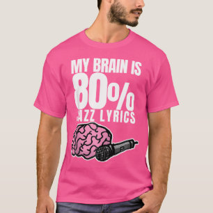T-shirt Amateurs De Paroles De Jazz Avec Citation Basée Su