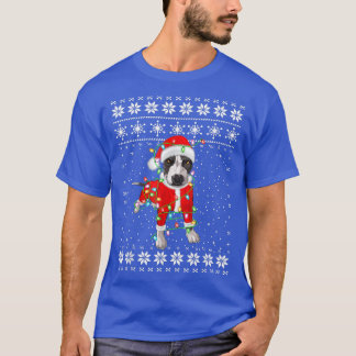 T-shirt Amateurs de Pitbull Xmas moches doux lumières Sant