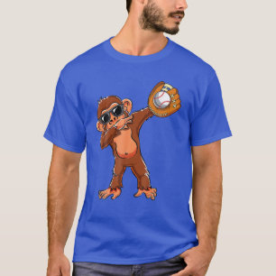 T-shirt Amateurs de singes Dabbing Dab Baseball Filles Gar