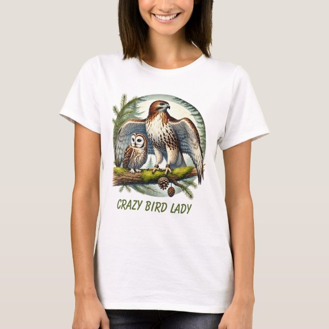 T-shirt Amateurs d'oiseaux cool aigle (Devant)