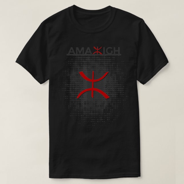 T-shirt AMAZIGH Berber Kabyle peuple Drapeau culturel Nort (Design devant)