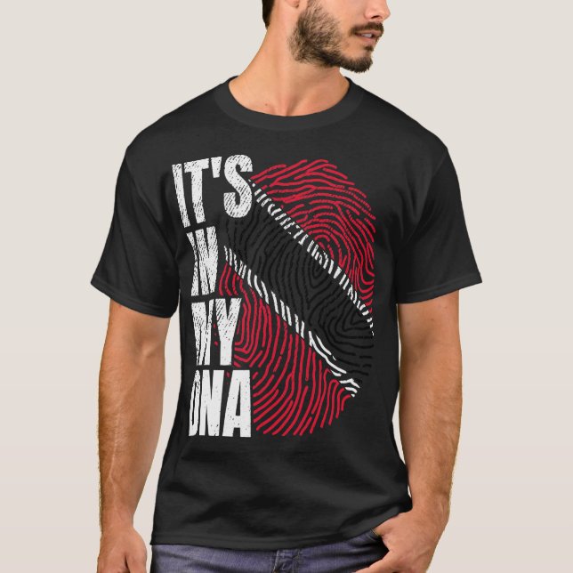 T-shirt Amazigh Dans Mon ADN Fier Berber Kabyle Drapeau Am (Devant)