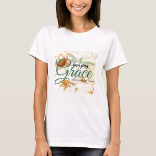 T-shirt Amazing Grace Fleurs et libellule  