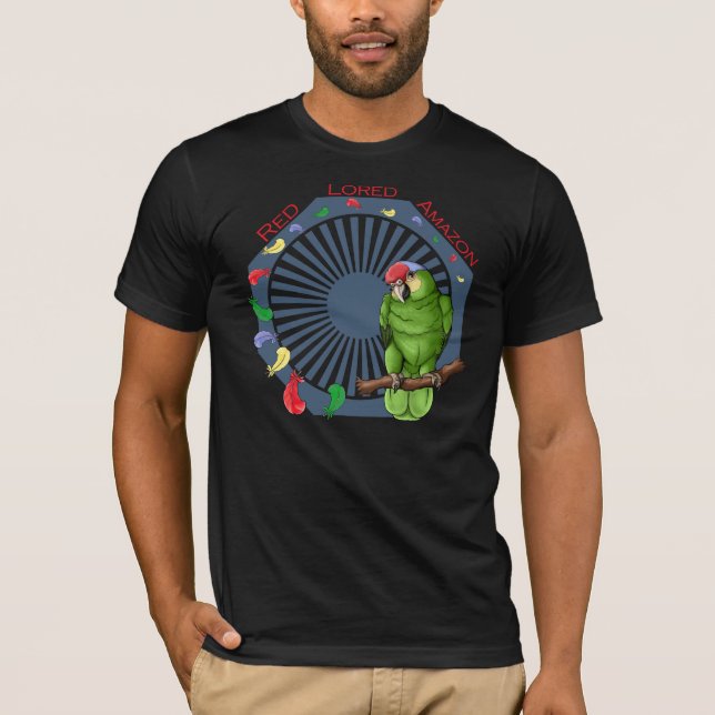 T-shirt Amazone Rouge-Lored "dérive" (le DK) (Devant)