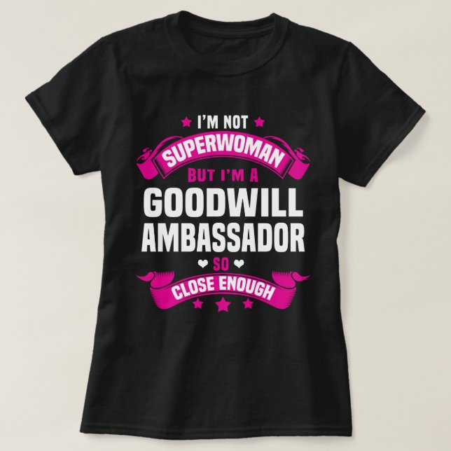 T-shirt Ambassadeur de bonne volonté (Design devant)
