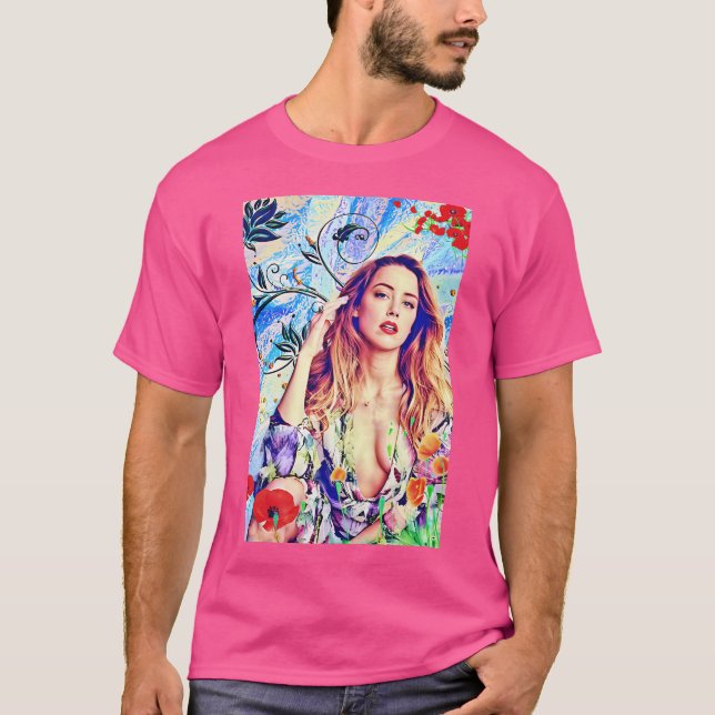 T-shirt Amber Heard (Devant)