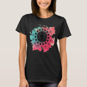 T-shirt Ambiance classique Lotus Fleur Mandala Yoga Médita