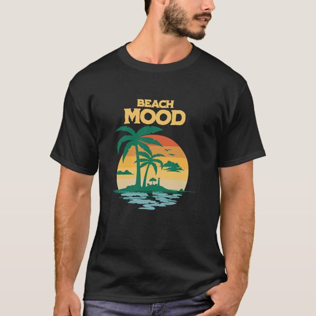 T-shirt Ambiance de plage Aloha Hawaii île Hawaii Palmier (Devant)