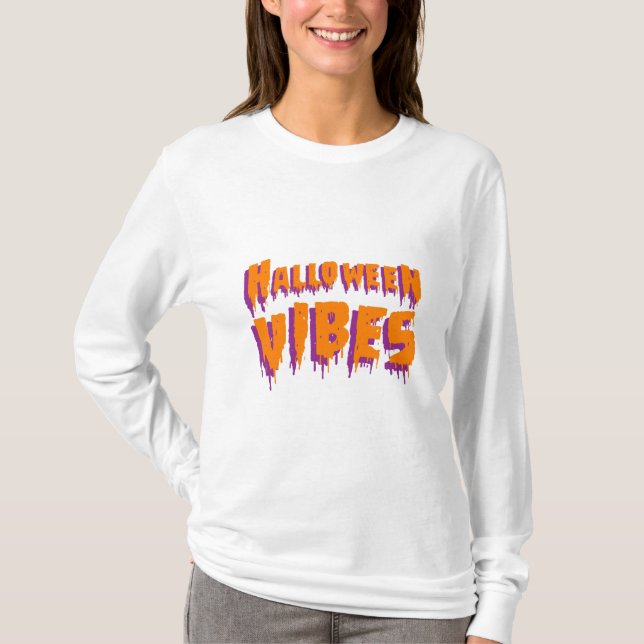 T-shirt Ambiance d'Halloween (Devant)