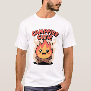 T-shirt Ambiance Joyeuse de Feu de Camp Drôle de Camping