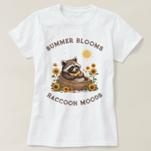 T-shirt Ambiances de Raton Laveur Fleurs d'Été