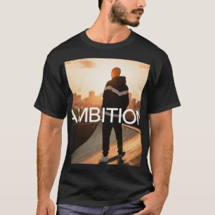 T-shirt Ambition Skateboard Ville Coucher de soleil - Entr