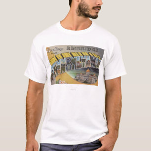 T-shirt Ambridge, Pennsylvanie - grandes scènes de lettre