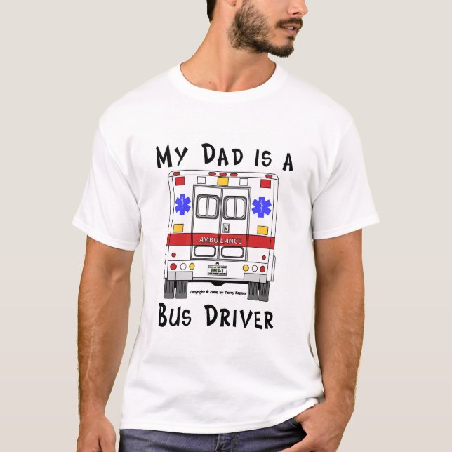 T-shirt Ambulance de SME, chemise de papa de chauffeur de (Devant)